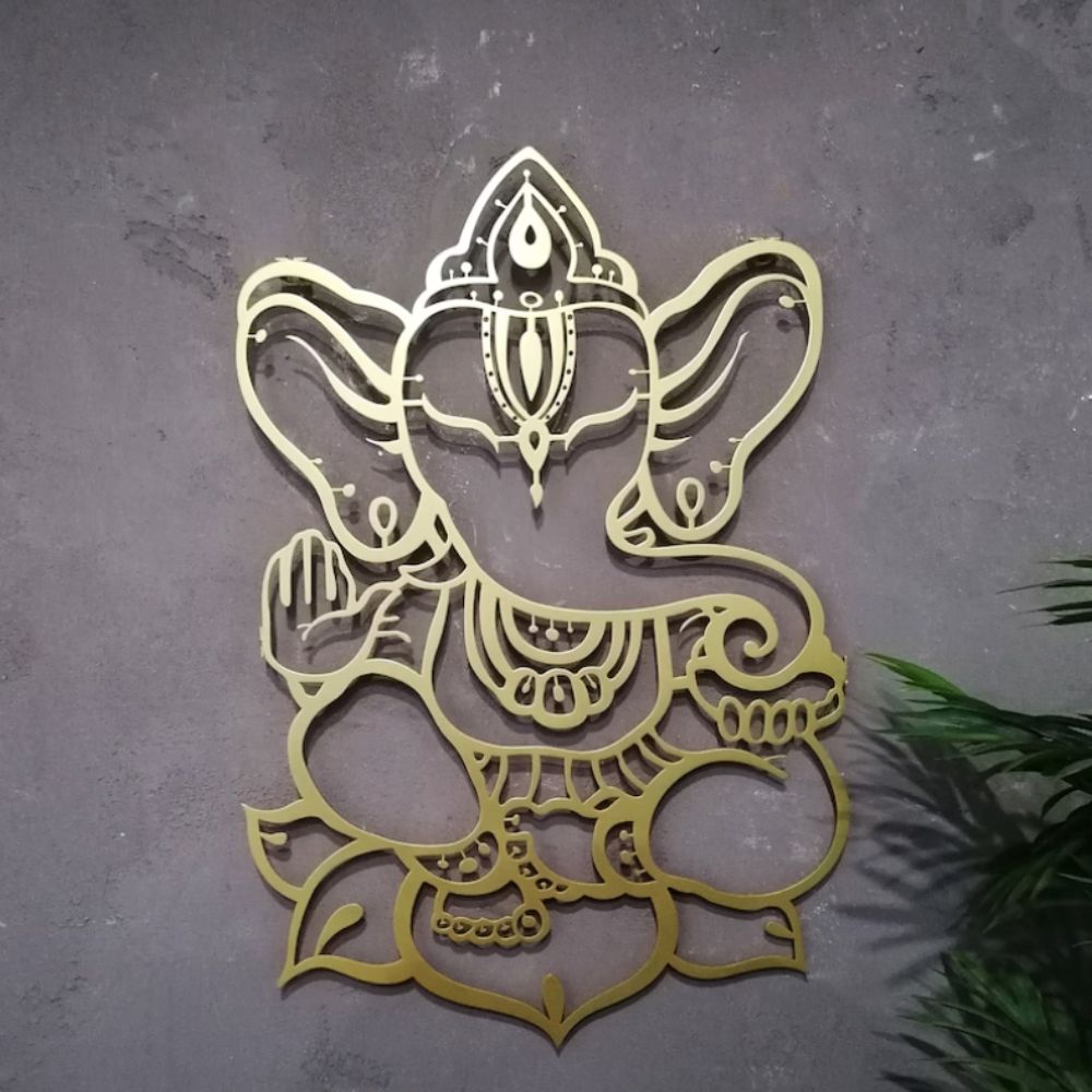 Diwali Special Lord Ganesh & Laxmi Ji Metal Art