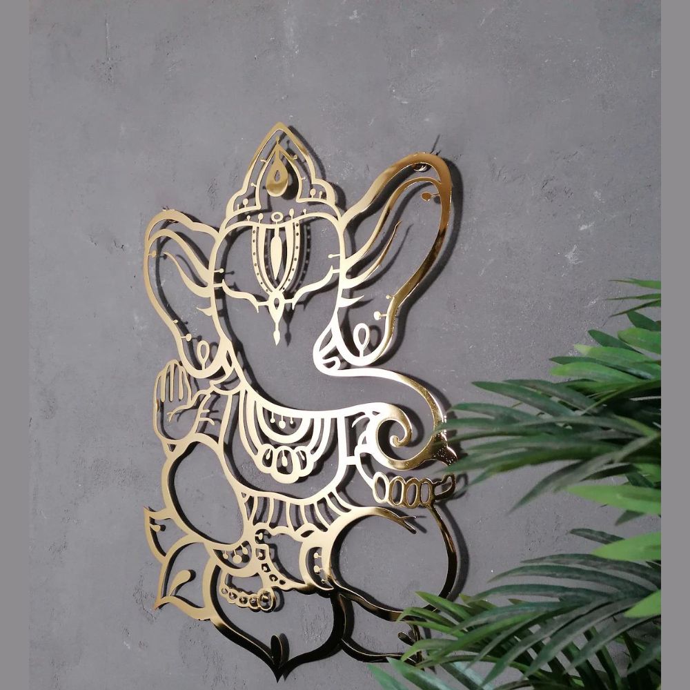 Diwali Special Lord Ganesh & Laxmi Ji Metal Art