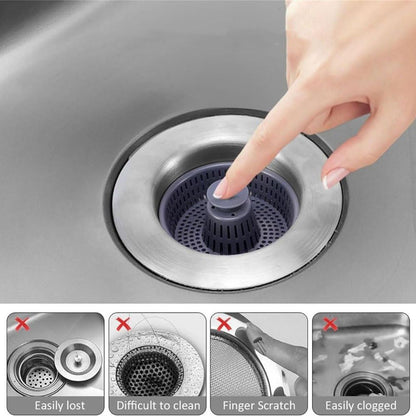 3 In 1 Sink Stopper Stainer