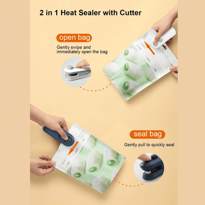 Mini Magnetic Rechargable Bag Sealer Cutter (Buy 1 Get 1 Free)