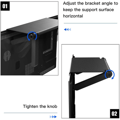 Adjustable Portable TV Monitor Shelf