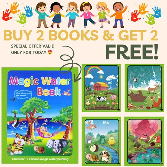 Reusable Magic Coloring Water Book (Buy 2 Books & 2 Pens And Get 2 Sets Free)