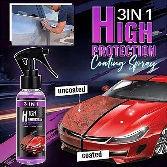 3 in 1 Car Ceramic Coating Spray (Suitable With All Colors Car Paint)