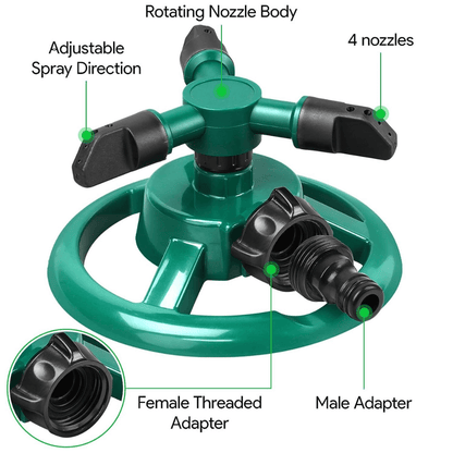 360° ROTATION LAWN SPRINKLER