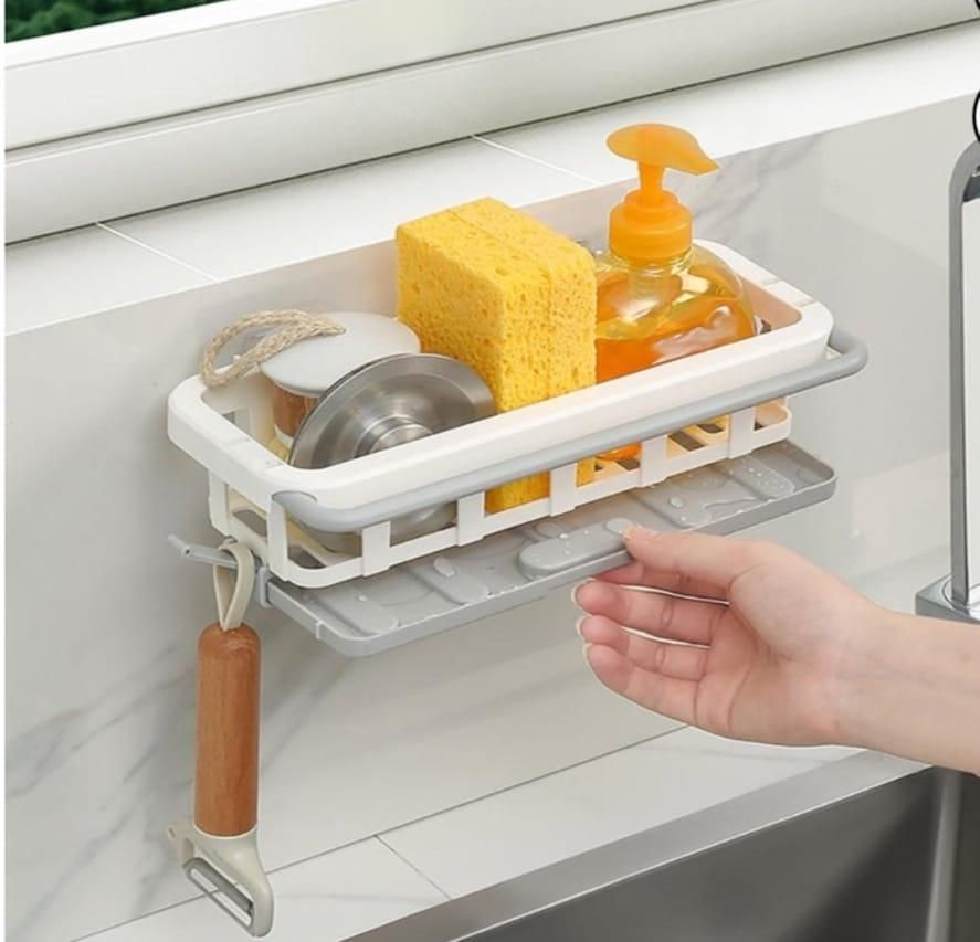 No Drill Kitchen Sink Storage Drainage Tray