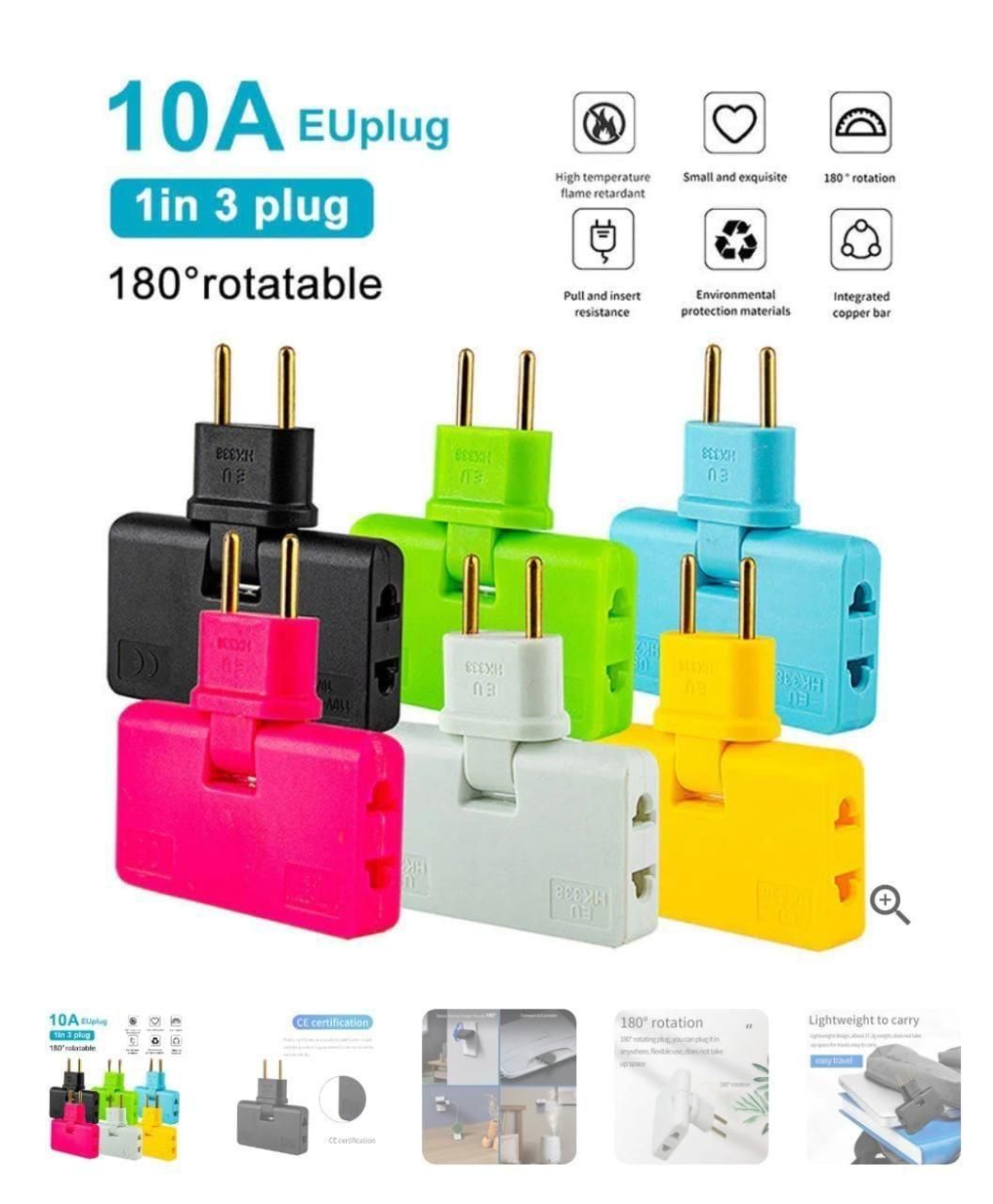 Converter 3 in 1 Rotatable Outlet Extender